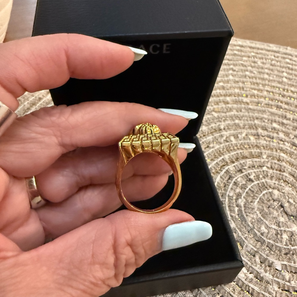 Versace Gold and Silver Ring - Picture 3 of 5